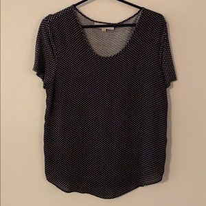 Loft Navy with white diamond pattern top